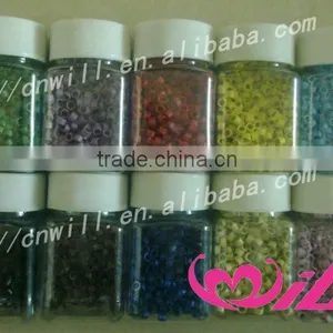 Pretty Colorful Hair Extension Micro Ring Micro Rings Hair Extension Metal Ring Micro Ring With Screw 4.5mm thumbnail-1