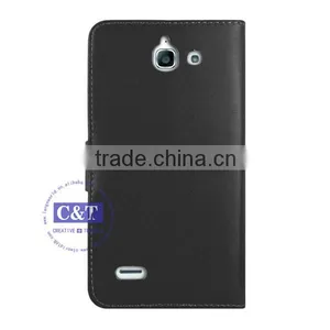 C&T Excellent Quality Most Popular Magnetic Leather Card Slot Case for Huawei Ascend G730 thumbnail-3