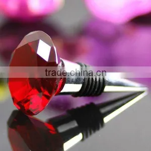Wholesale Red Crystal Wine Stopper for Wedding Favors thumbnail-1