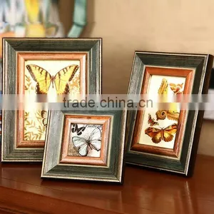 Top Quality Exquisite Wall Decorative Archaistic Wooden Picture Rahmen Handmade Baroque Antique Natural Solid Wood Photo Frame thumbnail-1