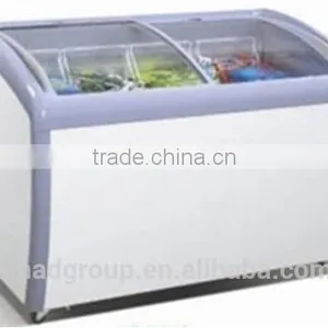 Sliding Glass Top Chest Freezer for Ice Cream Storage thumbnail-2