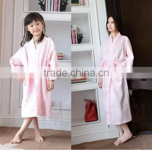 Cotton Home Bathrobe Unique Robe 100% Cotton Hotel Dressing Long Gown thumbnail-1