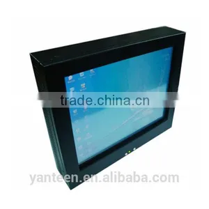 Square Screen 15inch Fanless Mini Industrial pc With Black Powder Coated Aluminum Front Cover thumbnail-2