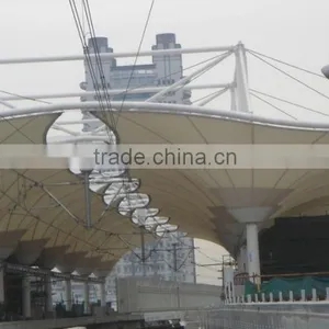 Public Building Railway Station Canopy for Rainwater Collection Roofing System in Shanghai thumbnail-1