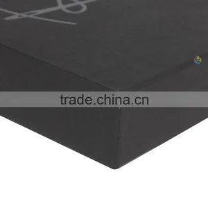 Custom Logo UV Black Paper Drawer t Shirt Box Paypal thumbnail-6