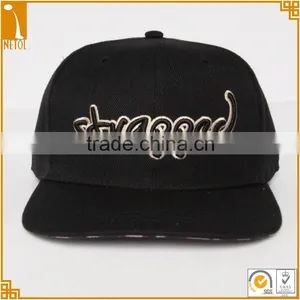 Custom 6 Panel Printed Tape Puff Embroidery Snapback Baseball Caps thumbnail-1