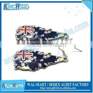 Fashion Enamel Metal Earring With National Flag Designs thumbnail-3
