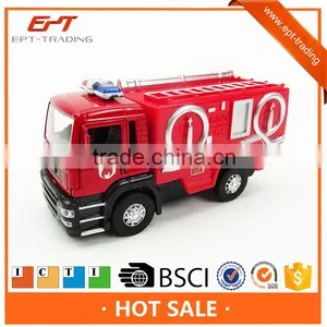 High Quality Pull Back Die Cast Toy Fire Engine Truck for Sale thumbnail-1