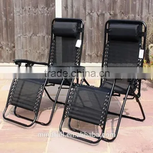 22mm*1mm Steel Frame Zero Gravity Folding Lounge Chair Adjustable Recliner Chair thumbnail-5