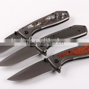 OEM 440 Blade Pocket Knife With Titanium Surface thumbnail-1