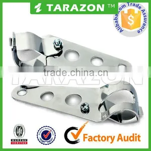 Motorcycle Custom Cafe Racer Bobber Chrome Headlight Brackets For 35-43mm Forks thumbnail-2
