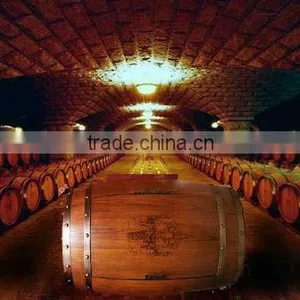 Electric Oak Wood Barrel Wine Cooler of Champagne Beer White Wine , Decorative Red Wine Refrigerators , Wooden Wine Cooler thumbnail-1