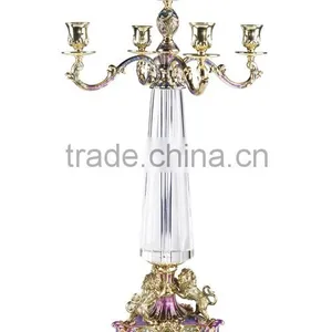 RORO Grand Supreme Lion Enamel Home Decoration Pewter Craft Crystal Candle Holder thumbnail-1
