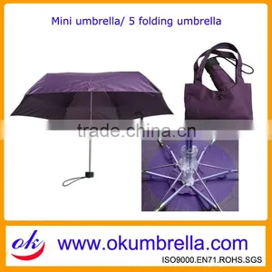 19' Folding Mini Umbrella Bag Easy to Carry thumbnail-1