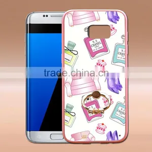 Fashion Prefume TPU+PC 2-in-1 Hybrid Pattern Painting Cases With Ring Bracket For Samsung 7s Edge Phone Case thumbnail-1
