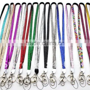 Hot Selling Diamond Cheap Rhinestone Lanyard With id Badge Holder thumbnail-6