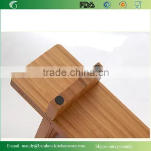 Simple Bamboo Knife Block With Collapsible Design thumbnail-4