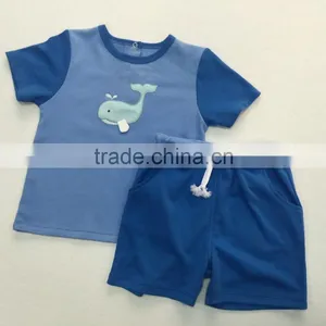 Baby T Shirt Short Sleeve Summer Cotton Baby Bodysuits Sets thumbnail-2