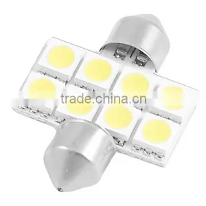 RV LED Light Interior Lamp DC 12V Car White 8 5050 SMD 32mm Festoon LED Light Dome Map Trunk Lamp thumbnail-1