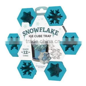 Silicone Snowflake Ice Cube Tray thumbnail-2