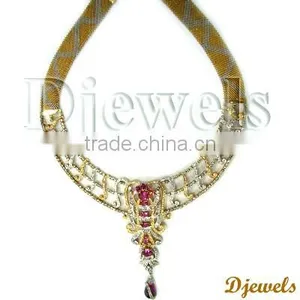 Bridal Necklace Sets, Gold Necklace Sets, Diamond Jewellery thumbnail-3