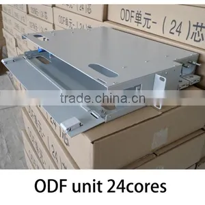 China Supplier Fiber Optic Equiment 19 Inch Rack Mounted ODF Unit Box 24 Core thumbnail-3