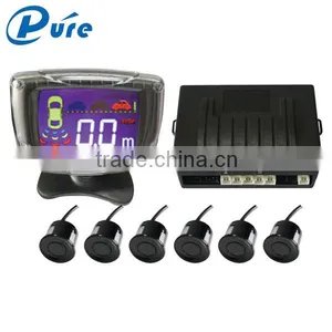 Car Reverse Radar Rearview System 6 Sensors Numeral and Color LCD Display Parking Sensor thumbnail-1