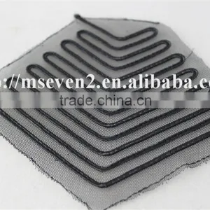 Hot Lace Embroidery Patch Trim in Black Color Shoulder Patches for Clothing thumbnail-3