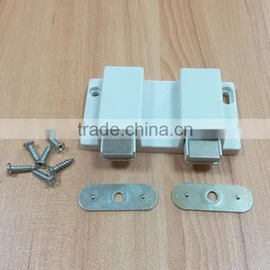 Kitchen Cabinet Double Magnetic Door Catch Push to Open Latch thumbnail-1