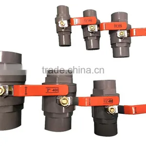 Pvc Two Piece Ball Valve for Swimming Pool U PVC thumbnail-1