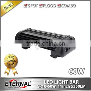60W 11" Single Row High Power Truck Trailer Heavy Duty Machinery Equipments Outdoor Powersports Led Light Bar thumbnail-3