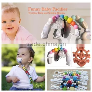 Innovative Product Silicone Baby Teether Pacifier Chain thumbnail-1