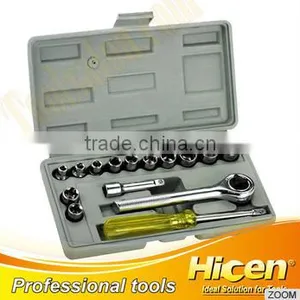 Industrial Grade 15pcs Chrome Vanadium Socket Wrench Set thumbnail-1