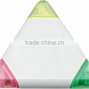 Triangle 3 Colors in 1 Highlighter for Promotion Triangle Shape Items Gifts Clear Highlighter Pen/triangle for Trampoline thumbnail-4