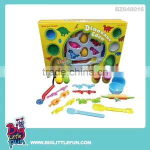 Kids Dinosaur World Play Dough Set Toy thumbnail-1