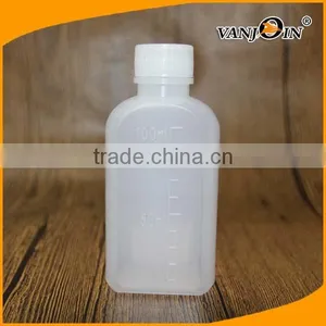 100ml LDPE White Plastic Bottle Medicine Bottle Syrup Bottle With Screw Cap thumbnail-4