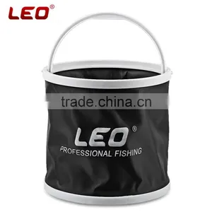 LEO Foldable Portable Canvas Fishing Pail Bucket Folding Outdoor Equipment Fishing Bucket Fishing Equipment 3 Colors thumbnail-2