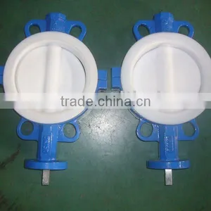 Full PTFE Coated Butterfly Valve-Cast Iron Body thumbnail-1