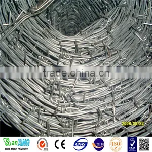 12 Gauge Barbed Wire Coil Type Galvanized Barbed Wire thumbnail-1