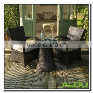 Audu NEW BISTRO 2-4-6 SEATER RATTAN WICKER DINING OUTDOOR GARDEN FURNITURE SET thumbnail-1