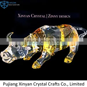 Big Size Home and Office Decoration Crystal Figurines/crystal Bull thumbnail-1