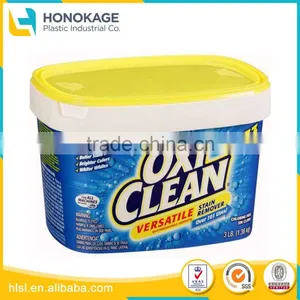 Washing Powder Storage Rectangular Plastic Buckets With Lids, High Quality Plastic Buckets With Lids thumbnail-1