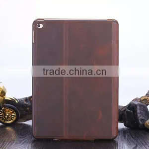 Top Quality Ultra-thin Genuine Leather Case for Ipad Mini, Tablet Leather Case thumbnail-2
