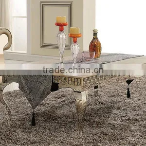 Marble Top Stainless Steel Leg Coffee Table Side Table B105 thumbnail-1