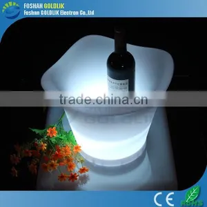 PE Plastic 16 Color Changing Rechargeable Bar LED Ice Bucket For Beer thumbnail-4