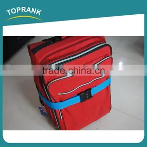 Toprank Custom Design Logo Polyester 2 Digit Tsa Lock Luggage Belt Strap Adjustable Travel Luggage Belt With Lock thumbnail-3