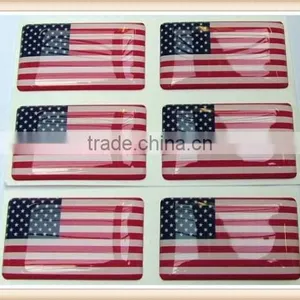 America American USA Flag Small Domed Decal Sticker thumbnail-1
