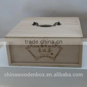 Refined Double Layer Wooden Tea Box thumbnail-3