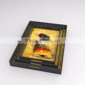 Rectangular Lacquer Tray With Many Patterns, Made in Vietnam thumbnail-3