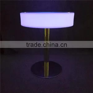 Commercial Bar Furniture Plastic LED Glowing Table With Different Sizes thumbnail-4